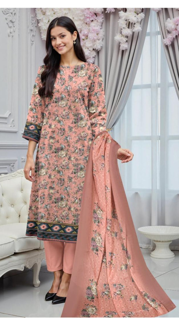 G.U.L AHMAD DIGITAL PRINTED LAWN 3-PC G&A-08